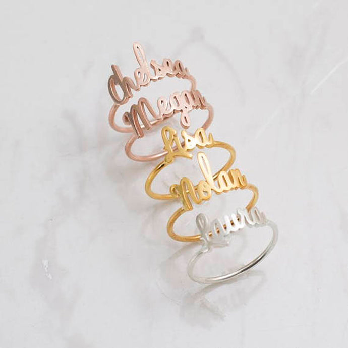 Custom Cursive Ring